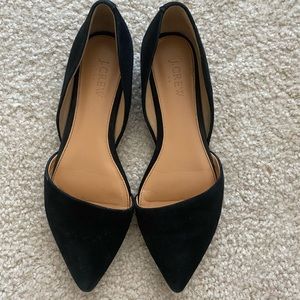 J Crew Zoe suede d'Orsay flats